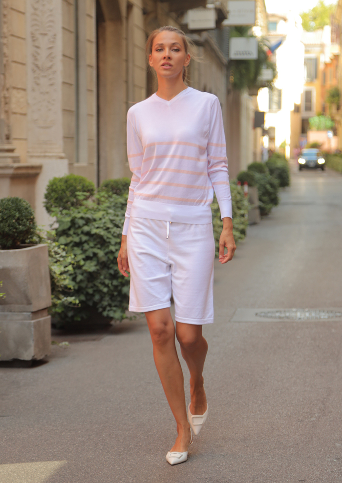 ss26 TB267 V stripe